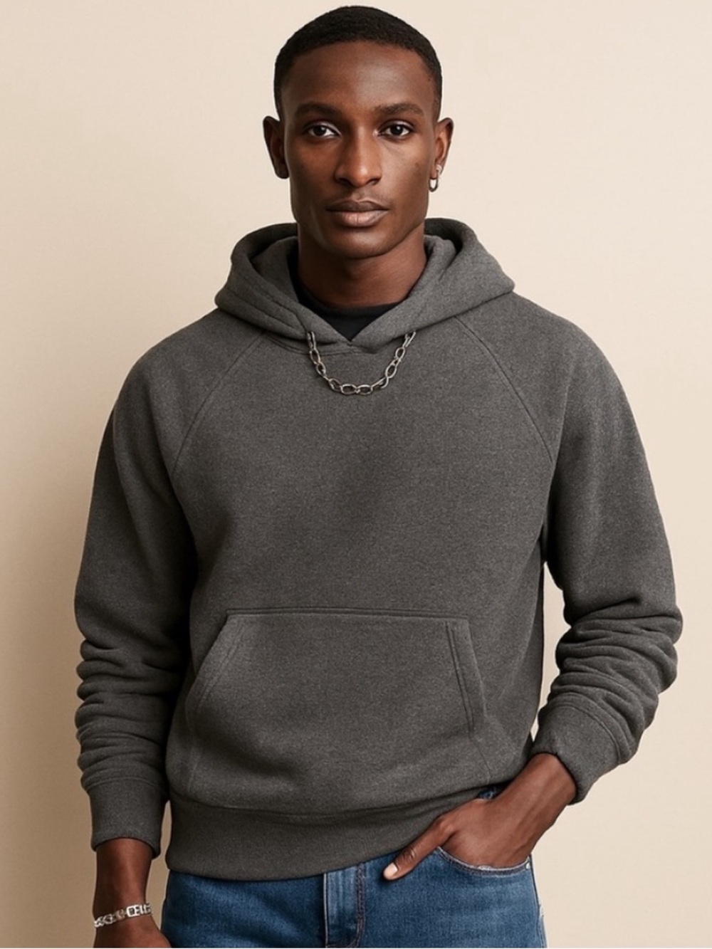 Everlane NWT The Track Pull Over Hoodie Size Medium Organic Cotton Unisex